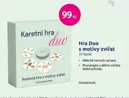 Benu Hra Duo s motivy zvířat nabídka