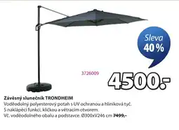 JYSK Závěsný slunečník TRONDHEIM nabídka