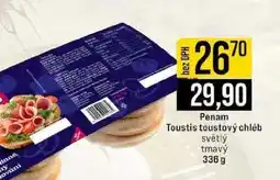 Jip Penam Toustis toustový chléb světlý tmavý nabídka