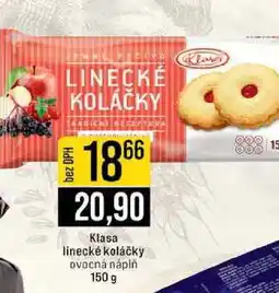 Jip Klasa linecké koláčky ovocná náplň nabídka