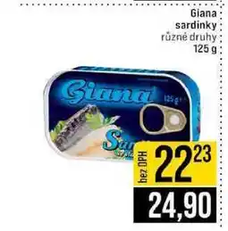 Jip Giana sardinky různé druhy nabídka