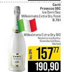 Jip Canti Prosecco DOC Ice Demi Sec Millesimato Extra Dry Rose nabídka