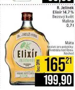 Jip R. Jelinek Elixír 14,7% Bezový květ Malina nabídka
