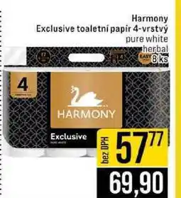 Jip Harmony Exclusive toaletní papír 4-vrstvý pure white nabídka