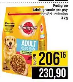Jip Pedigree Adult granule pro psy hovězí+zelenina 3 kg nabídka