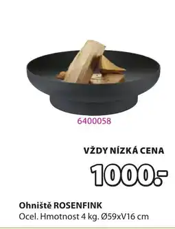 JYSK Ohniště ROSENFINK nabídka