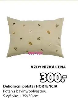 JYSK Dekorační polštář HORTENCIA nabídka