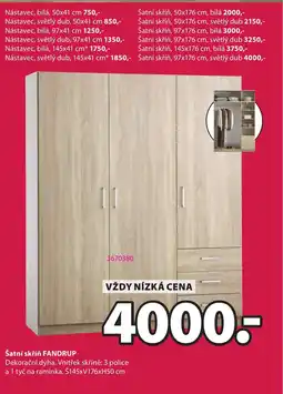JYSK Šatní skříň FANDRUP nabídka