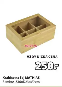 JYSK Krabice na čaj MATHIAS nabídka