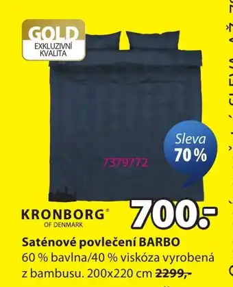 JYSK Saténové povlečení BARBO nabídka