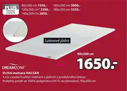 JYSK Vrchní matrace HALSAN nabídka