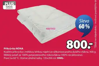 JYSK Přikrývka NONA nabídka