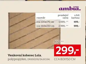 Venkovní koberec Lola