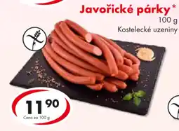 CBA Javořické párky nabídka