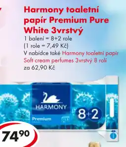 CBA Harmony toaletní papír Premium Pure White 3vrstvý nabídka