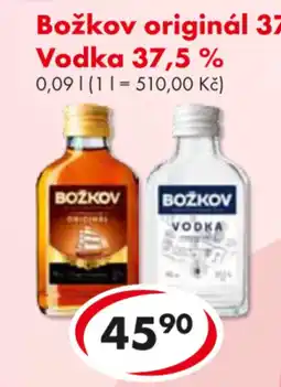 CBA Božkov originál 37,5% Vodka 37,5% nabídka
