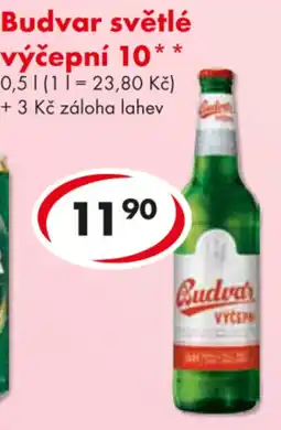 CBA Budvar světlé výčepní 10 nabídka