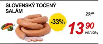 ZEMAN Slovenský točený salám nabídka