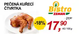 ZEMAN Pečená kuřecí čtvrtka nabídka