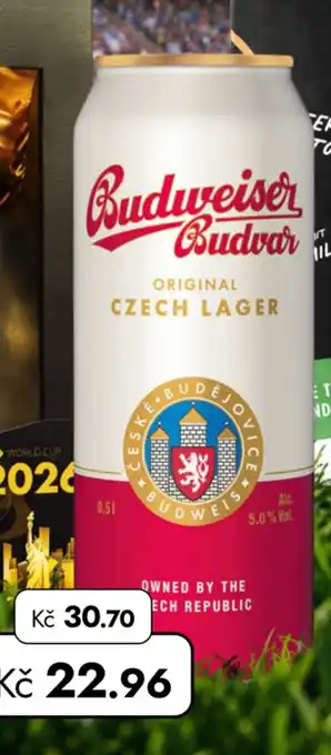 TRAVEL FREE Budweiser Budvar 12° nabídka