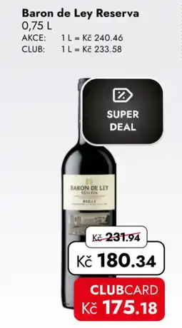 TRAVEL FREE Baron de Ley Reserva nabídka