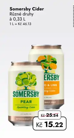 TRAVEL FREE Somersby Cider nabídka