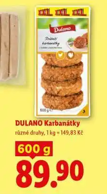 Lidl DULANO KARBANÁTKY nabídka