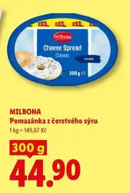 Lidl MILBONA Pomazánka z čerstvého sýru nabídka