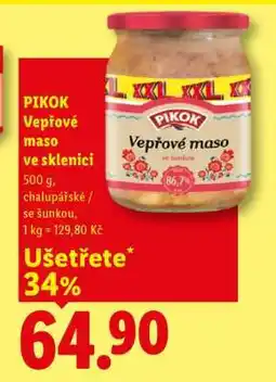 Lidl PIKOK VEPŘOVÉ MASO VE SKLENICI nabídka