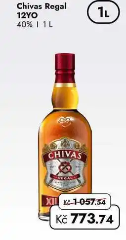 TRAVEL FREE Chivas Regal 12YO 40% nabídka