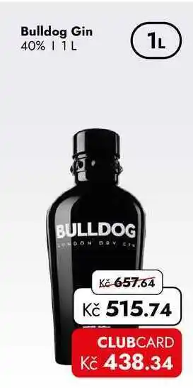 TRAVEL FREE Bulldog Gin 40% nabídka