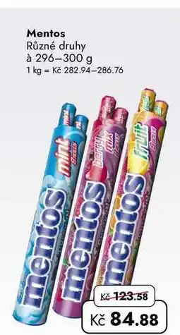 TRAVEL FREE Mentos Různé druhy à nabídka