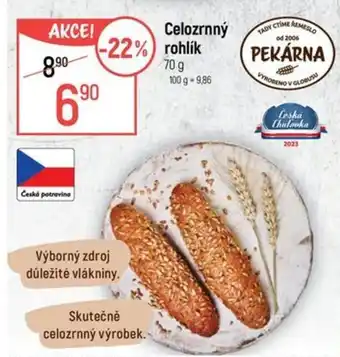 Globus Celozrnný rohlik nabídka