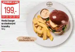 Globus Hovězí burger se steakovými hranolky nabídka
