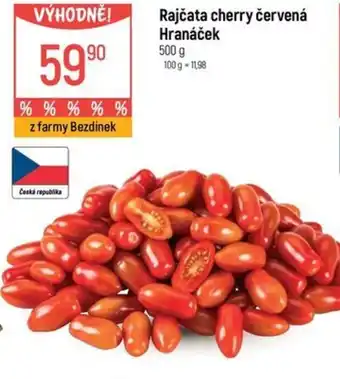 Globus Rajčata cherry červená Hranáček nabídka