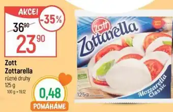 Globus Zott Zottarella nabídka