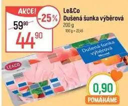 Globus Le&Co Dušená šunka výběrová nabídka