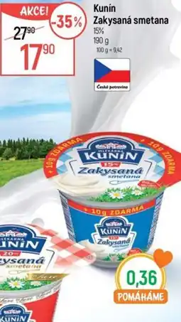 Globus Kunín Zakysaná smetana 15% nabídka