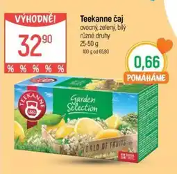 Globus TEEKANNE Čaj nabídka