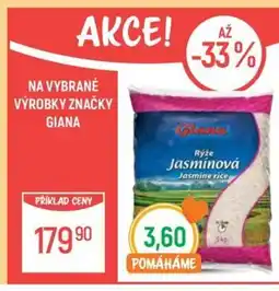 Globus NA VYBRANÉ VÝROBKY ZNAČKY GIANA nabídka