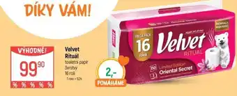 Globus VELVET Rituál nabídka