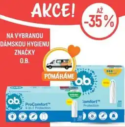 Globus Na vybranou dámskou hygienu značky o.b. nabídka