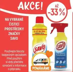 Globus Na vybrané čisticí prostředky značky savo nabídka