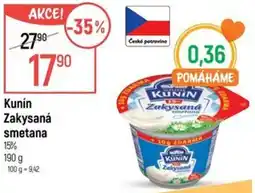 Globus Kunín Zakysaná smetana 15% nabídka