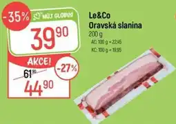 Globus Le&Co Oravská slanina nabídka
