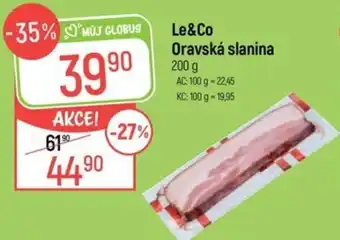 Globus Le&Co Oravská slanina nabídka