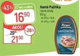 Globus Hamé Paštika nabídka