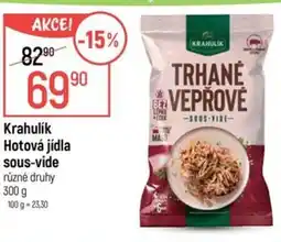 Globus Krahulik Hotová jídla sous-vide nabídka