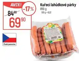 Globus Kuřecí lahůdkové párky nabídka