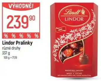 Globus Lindor Pralinky nabídka